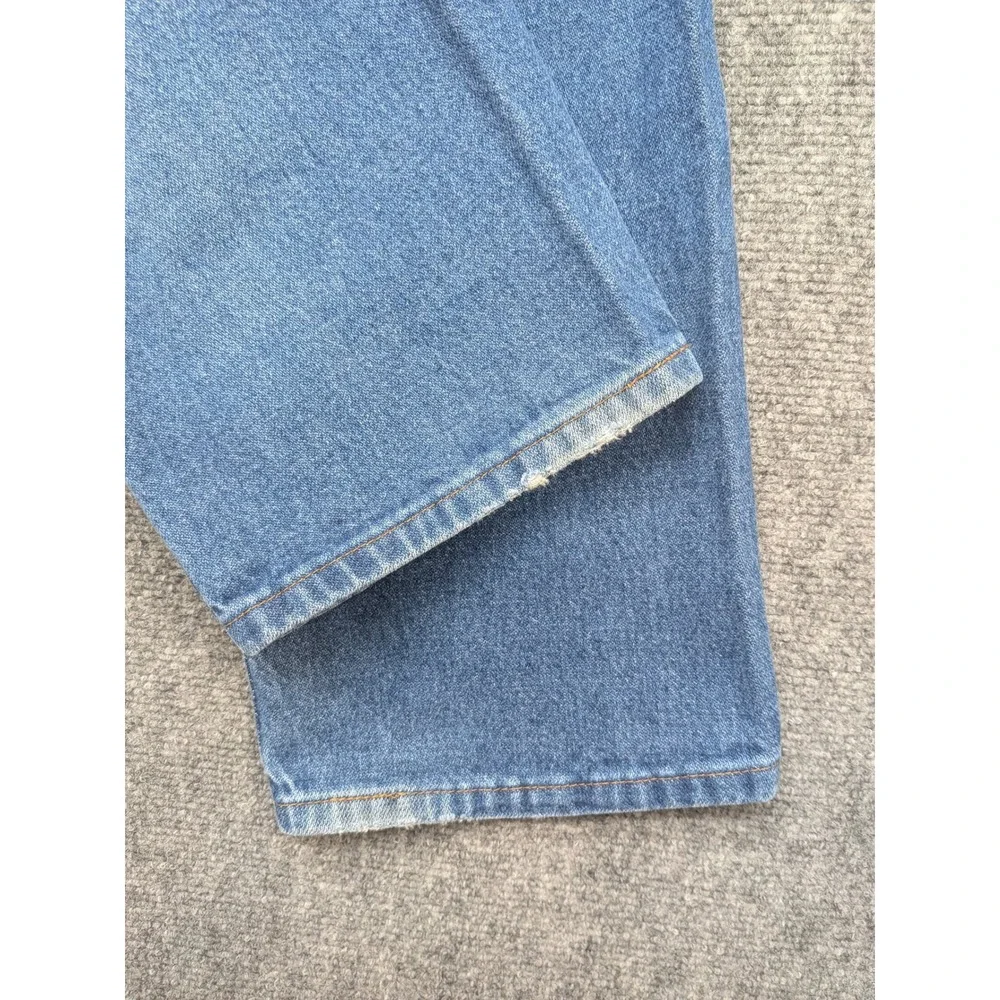 Vtg Wrangler Mens Jeans 35x31 Regular‎ Fit Blue Denim Classic Casual Pants